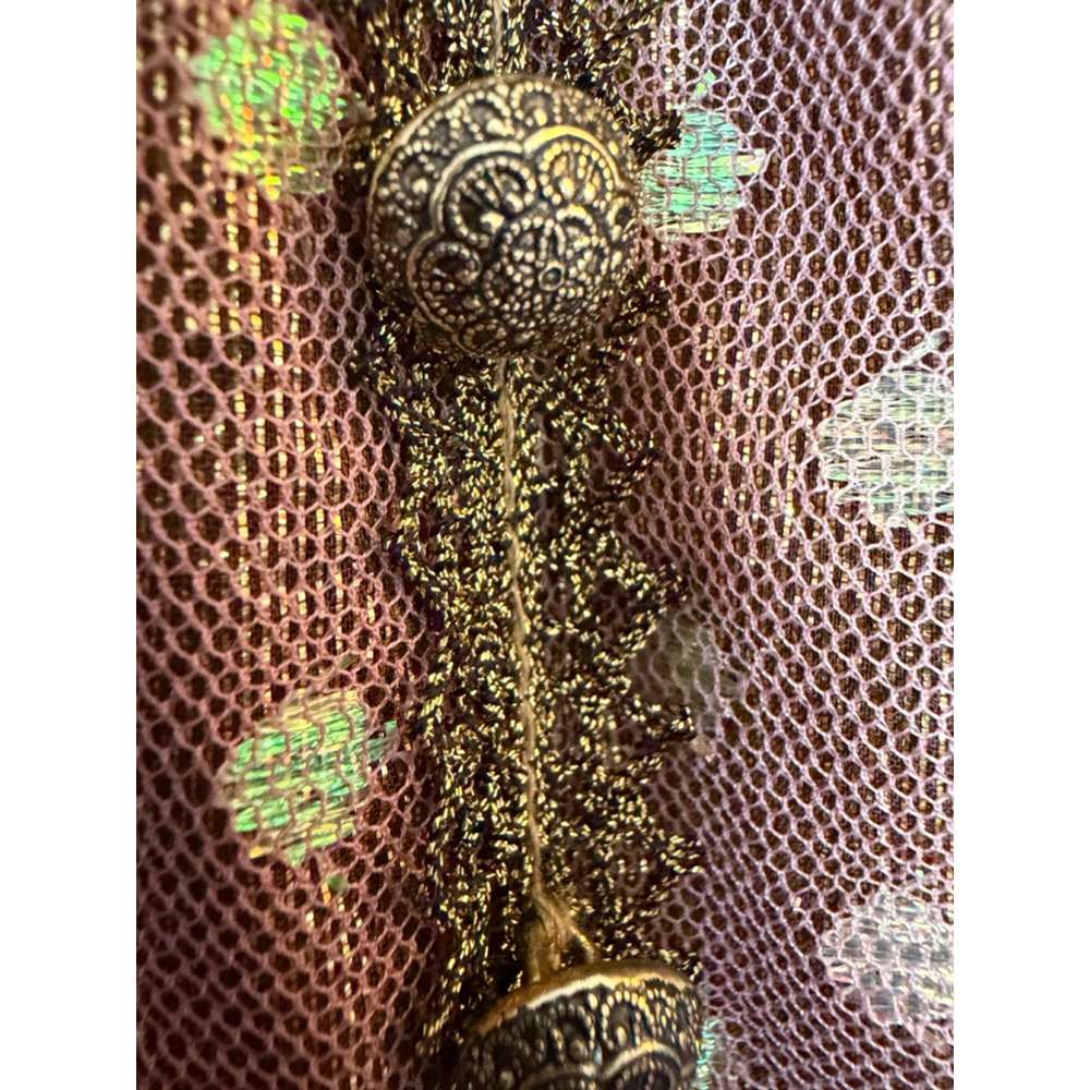 Nanette Lepore Fairy Boho Silk Strapless Floral Maxi Dress Lace Hem Corset Sz 4 - Picture 7 of 8